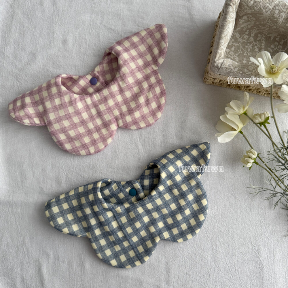 IMG_5010 格紋花瓣朵朵兜