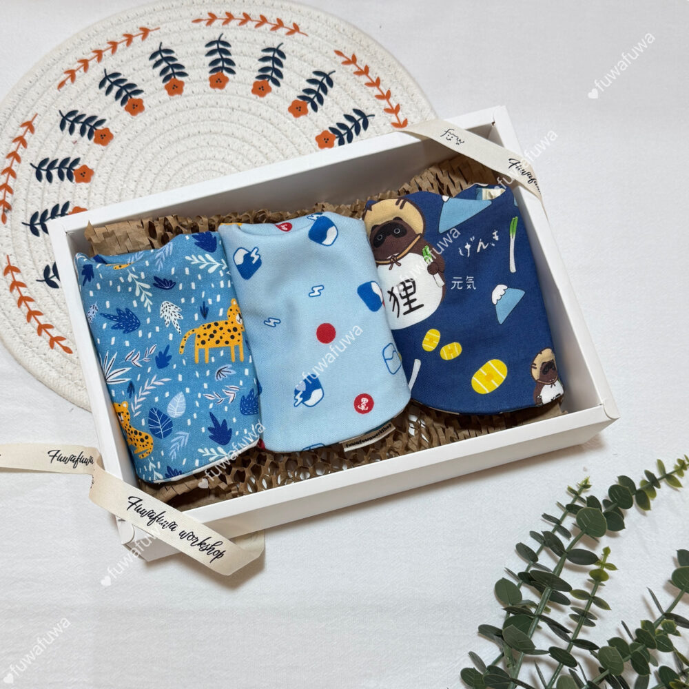 純棉小圓兜禮盒組