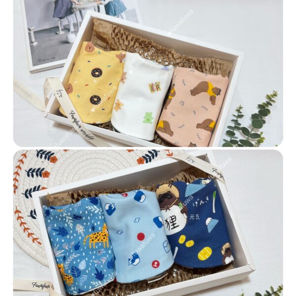 純棉小圓兜禮盒組