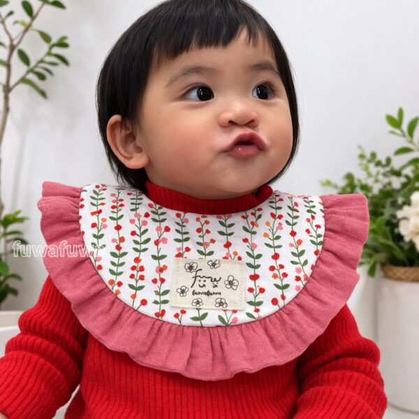 小花荷葉圍兜禮盒組