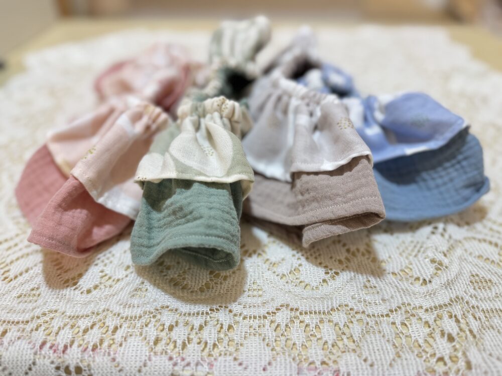 CC27C06C-EC6A-4366-9C8B-A265CA00CE1D fuwafuwa 二重纱波浪荷葉兜